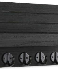 Alternative view of Lwenki Key Holder for Wall. Decorative Key and Mail Holder with Shelf Has Large Hooks for Bags. Coats. Umbrella  Paulownia Wood Key Hanger with Mounting Hardware (9.8W x 6.7H x 4.2D)
